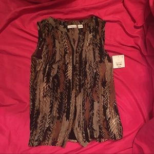 NWT Liz Claiborne Button Down Tank